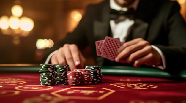 Live American Roulette wheel and betting table at hrc toto